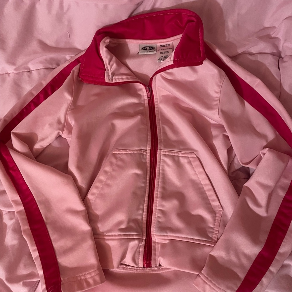 Kids Pink Jacket with Hot Pink Accents